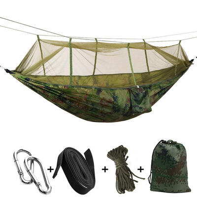 

Outdoor Mosquito Net Parachute Hammock Camping Hanging Sleeping Bed