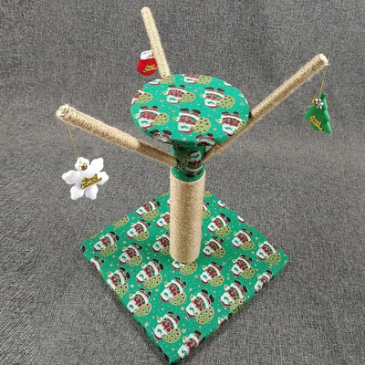 

Ktaxon 18" Cute Christmas Cat Tree Cat Scratch Post Playground Play Tower Toy Green