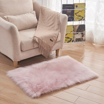 

Toponeto Soft Rug Chair Cover Artificial Sheepskin Wool Warm Hairy Carpet Seat Mats Rug