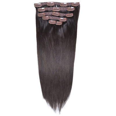 

BHF Hair Full Head Clip Hair Extensions Human Hair Real Remy Clip in Hair Extensions Balayage Hair Color 120g