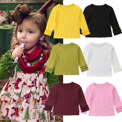 

Newborn Toddler Kids Baby Girl Fashion Puff Long Sleeve Tops Clothes T-shirt Tee Tops