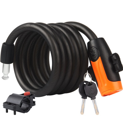 

Magic Wheel Move iron Bicycle Lock Key Lock Portable Wire Lock Mountain Bike Lock Electric Motorcycle Anti-theft Lock Cable Lock Bicycle Riding Equipment Accessories