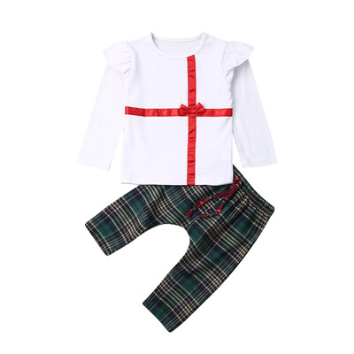 

Kids Infant Baby Girls Boys Christmas Outfits Clothes T-shirt TopsPants 2PCS