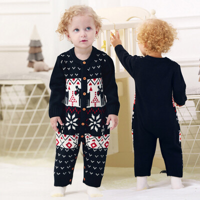 

Toddler Baby Girls Long Sleeves Little Dog Print Sweater Knit Kids Clothes