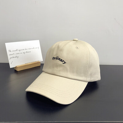 

Simple original letter embroidery student leisure baseball cap female outdoor hip-hopping cap duck tongue cap male