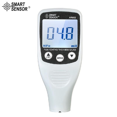

SMART SENSOR Digital Paint Coating Thickness Gauge Handheld Coatings Thickness Tester with Auto Function FeNF Probe Car Detector