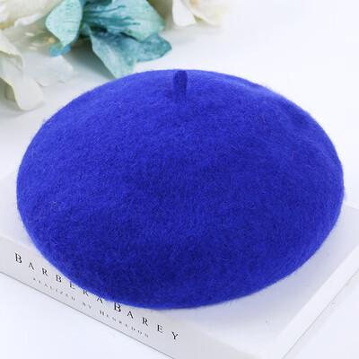 

2019 new beret retro pumpkin hat student literary artist hat wool plus thick hundred-set womens hat