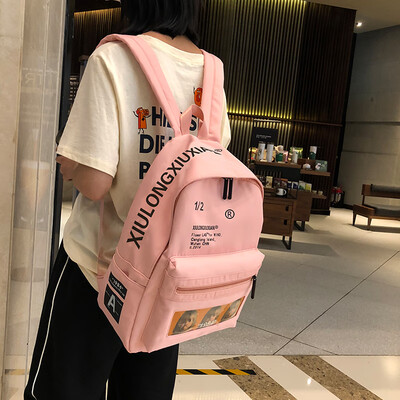 

Schoolbag Girl Korean version high school student Chaobai campus simple Sen Department waterproof ancient feeling girl BF wind sho