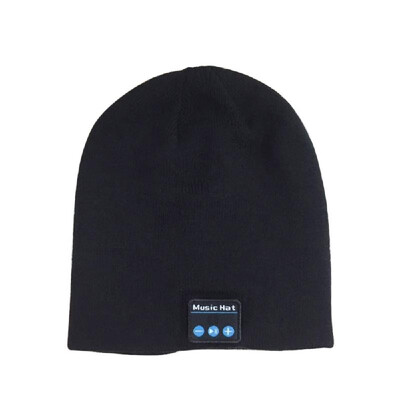 

Outdoor Winter Knitted Music Hat Beanie Headset Hands Free Smart Wireless Headphones Rechargeable BT Cap with Built-in Stereo Spea