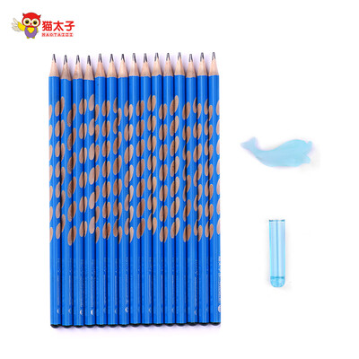 

MAOTAIZI Special Design Hole HB Pencil School Supplies Wood Triangle Pencils Packs Bulk Pencils Presharpened for Kids Writing Pos