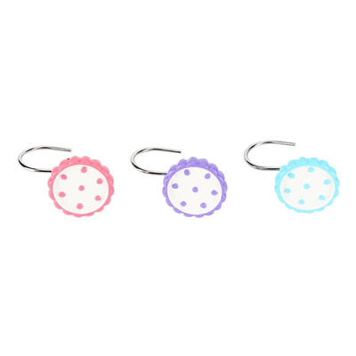 

Greensen 12 Pcs Sunflower-shaped Resin Curtain Hook Decorative Hanger for Bath Shower Curtain Resin Shower Curtain HookHook