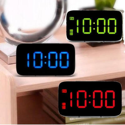 

Hot Sale Digital LED Alarm Clock Big Screen Snooze USBBattery Powered Voice Control