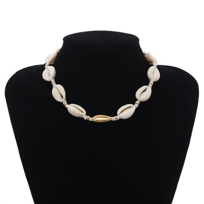 

2018 Hawaiian Sea Shell Choker Necklace Bracelet Anklet Jewelry Bohemian Turkish Gold Foot Chain For Women Collar Chocker