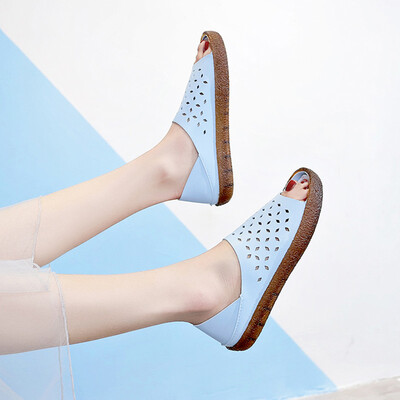

One shoe&two womens gluten soft-soled sandals Korean version of the summer womens mother hundred flat-soled slippers