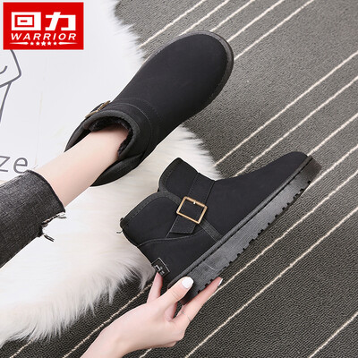 

Snow boots womens short tube 2019 new boots winter velvet thicker warm cotton shoes 100 anti-skid boots