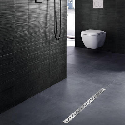 

Greensen 60cm Stainless Steel Liner Tile Floor Shower Drain for Bathroom KitchenStraight Drainage