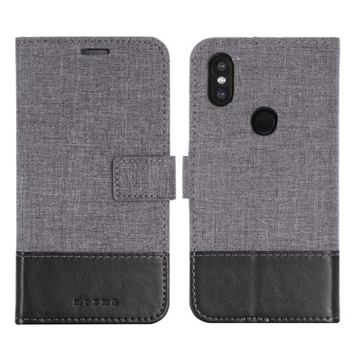 

Goowiiz Phone Case For Xiaomi Mi MixMix 2Mix 2sMax 2 Fashion Canvas Leather Wallet Full package flip Holder Stand