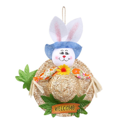 

Easter Scarecrow Wreath Handcraft Home Decoration Christmas Garland Pendent Ornaments Festival Party Hangings Door Hangers