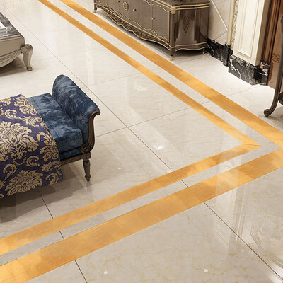 

〖Follure〗Gold Foil Ground Tile Decoration Room Floor Crevice Line Sticker