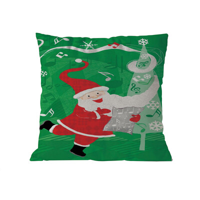 

Tailored Merry Christmas Pillow Cases Linen Sofa Cushion Cover Home Decor Pillow Core