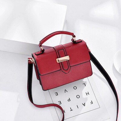 

New tide shoulder bag female simple mini wild girl Korean fashion diagonal small square bag