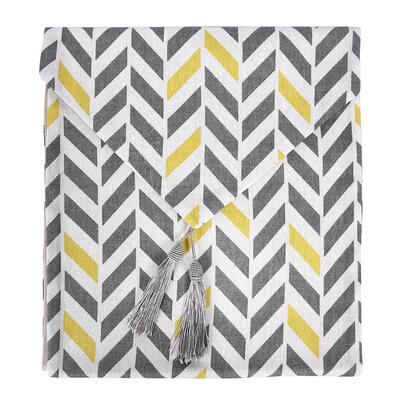 

Modern Nordic Style Geometric Pattern Linen Table Runner Simple Tablecloth