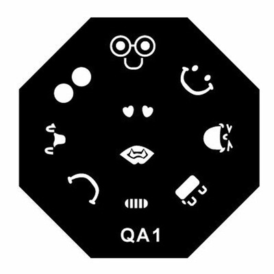 

Toponeto 1PCS DIY Nail Art Image Stamp Stamping Plates Manicure Template QA Series