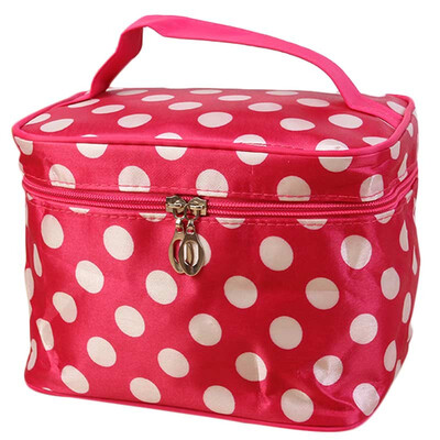 

〖Follure〗Women Round Dot Cosmetic Bag Big Travel Lingerie Bra Underwear Bags
