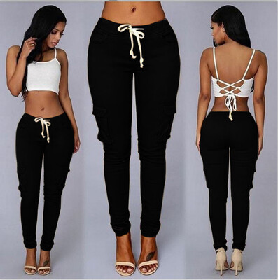 

Tailored Women Pants Stretch Pencil Trousers High Waist Slim Stretch Elastic Trousers