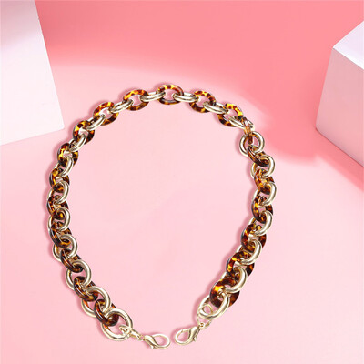 

Tailored Women Bag Accessory Chain Acrylic Short Metal Chain