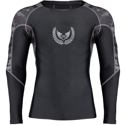 

Toponeto Mens Camouflage Long Sleeve Tops Sports Running Slim T-Shirt Boxing Tops