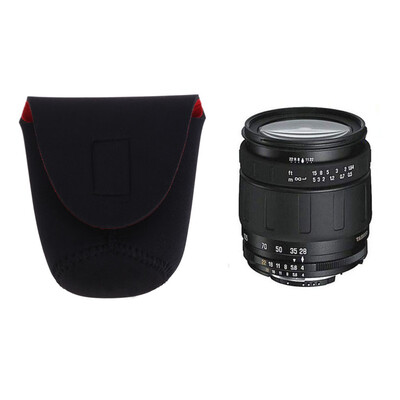 

Neoprene DSLR Camera Lens Soft Protector Pouch Bag Case Set  New BlackRed