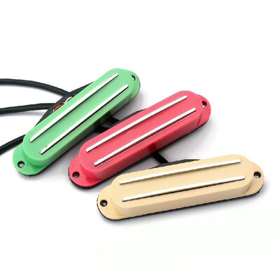 

3pcs Dual Rail Humbucker Humbucking Pickups for ST LP Electric Guitar Part Milk & Green & Red