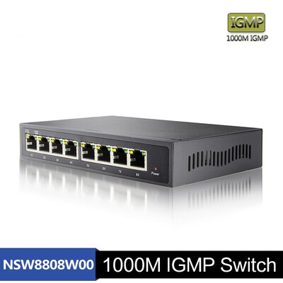 

TESmart 1000M IGMP Switch Network Switch8-Port Gigabit Ethernet Easy Smart Switch Plug&Play Desktop