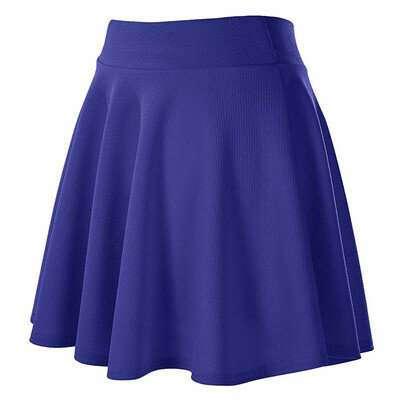 

Roseonmyhand Fashion Womens Solid Color Elastic Band Mini Skirt Ball Gown Skirt