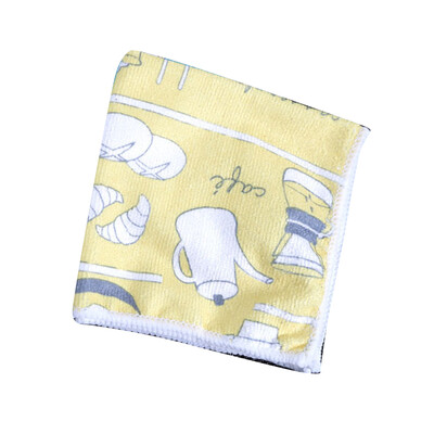 

3PCS Random Color Microfiber Kitchen Dish Cleaning Cloth Tableware Washcloth Towel Bowl Cleaning Water Absorption