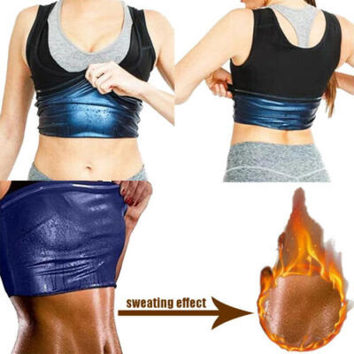 

Mens Women Gym Neoprene Sauna Vest Sauna Sweat Shirt Body Shaper Slimming Tank