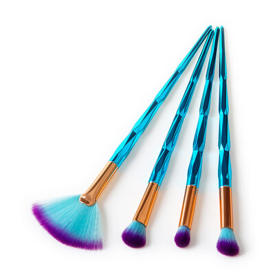 

〖Follure〗New 4Pcs Diamond Cosmetic Eyebrow Eyeshadow Brush Makeup Brush Sets Kits Tools