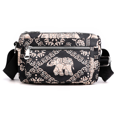 

Printed bag female Korean version of Joker Messenger bag fashion Oxford nylon canvas bag portable bag shoulder
