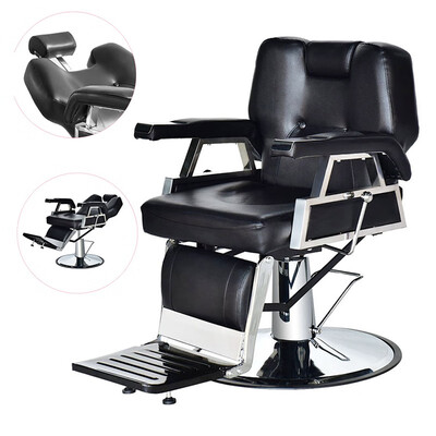 

Ktaxon Hydraulic Reclining Barber Chair Equipment for Shampoo Salon Hair Styling Beauty Spa with Footrest Height Adju