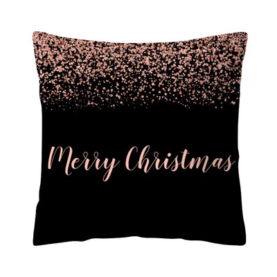 

〖Follure〗Rose Black Gold Cushion Cover Square Pillowcase Home Decoratio