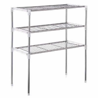 

3-Tier Multi-functional Kitchen Storage Shelf Rack Microwave Oven Shelving Unit