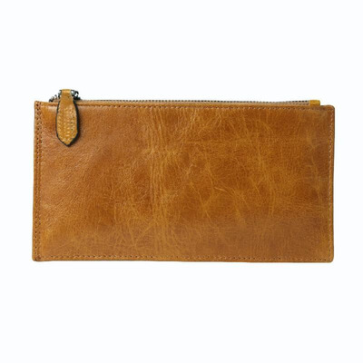 

New Men Long Wallet Clip Money High Quality Leather Cash Credit Card Holder Business Thin Purse