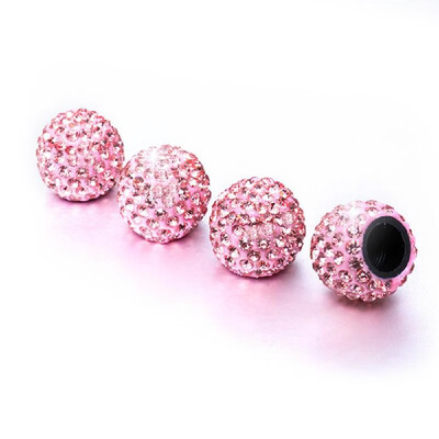 

Car Tire Valve Caps 4 Pack Diamond Valve Stem Caps Crystal Rhinestone Valve Core Cap New Creative Valve Cap