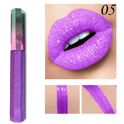 

12Colors Professional Matte Metallic Shiny Lip Glaze Gloss Long Lasting Lipstick