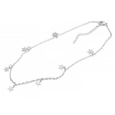 

1Pcs Women Gifts Choker Nice Necklace Chocker Star Golden Chain New Simple Jwelry