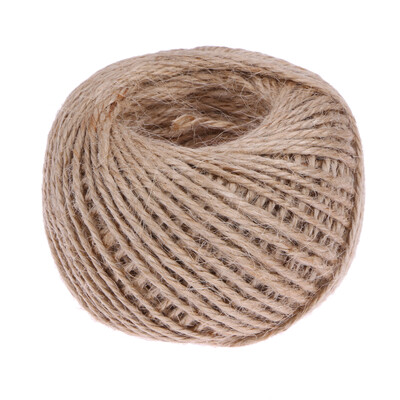 

1Roll 50M Natural Burlap Hessian Jute Twine Cord Hemp Rope String 2mm Rusti