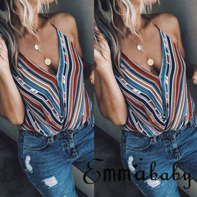 

US Fashion Women Summer Vest Top Sleeveless Blouse Casual Tank Tops T-Shirt