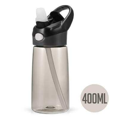 

400ml Water Bottle Reusable Drinking Bottle with Straw for Kids