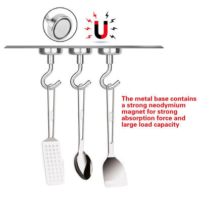 

Greensen 6Pcs Strong Magnetic Hook Metal Organization Tools for Home Kitchen Bedroom Office Closet